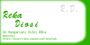 reka diosi business card